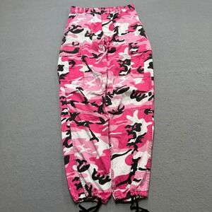 Y2K Rothco Cargo Pants Men's S Pink Camo Button Fly BDU Combat Military Trousers